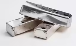 two silver objects are being used for this project