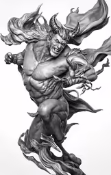 an image of a male figure with horns and wings
