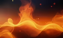 some flames and smoke are in the air