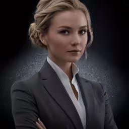 a woman with a braid standing with her arms crossed