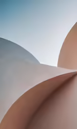 there is a structure inside of an desert