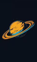 a saturn saturn with rings around it