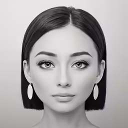a girl in white with her eyes closed