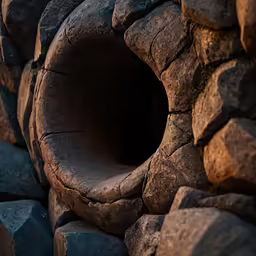 a picture of rocks that are made of rock