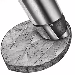 there is an object that appears to be on top of a round base