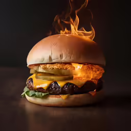 the burger has chicken, peppers and lettuce on it