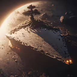 an object is shown in the sunlight