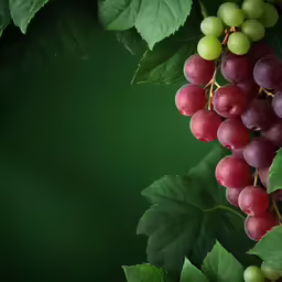 a bunch of grapes hanging from a vine