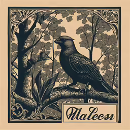 a brown bird is sitting on top of a tree branch