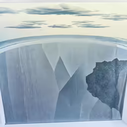 the image shows a wall and an unusual shape