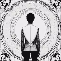 the back of a woman