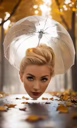 woman with an umbrella is featured in this photo
