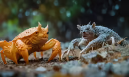 the toy animal predator set is a small crab