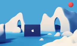 an image of an apple logo is on the image