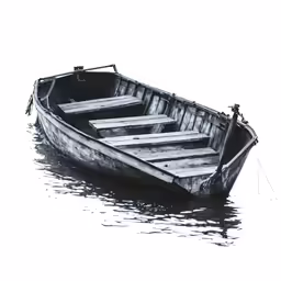 a boat floating on top of a large body of water