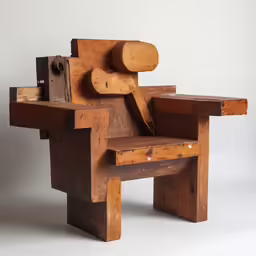 a close - up of a piece of furniture that appears to be made from wood