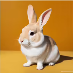 a rabbit that is sitting down on a table