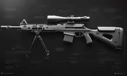 a gun that is sitting on top of a table