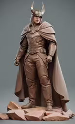 a statue of a man dressed up like a warrior in costume