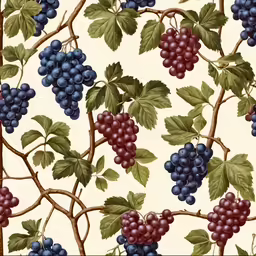 the fruit is on the vine in this illustration