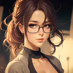 a very pretty looking woman in some glasses