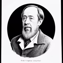 a black and white portrait of a man in a suit