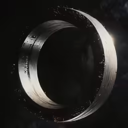 a ring made of two circles with dots