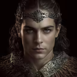 the man with the dragon collar is wearing silver