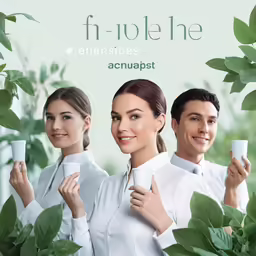 a group of four business women are holding mugs