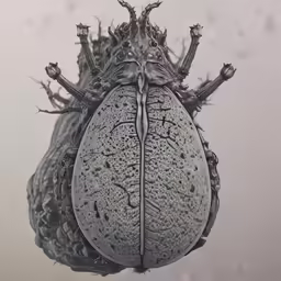 the underside of a beetle that is very large