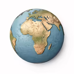 the earth is depicted in this detailed photo