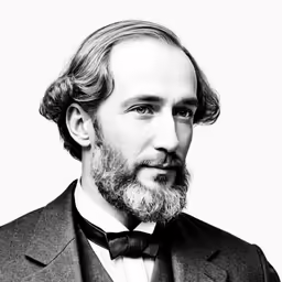 a man with a beard is wearing a suit and bow tie
