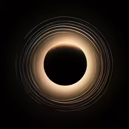 a photo taken from inside a ring in the dark
