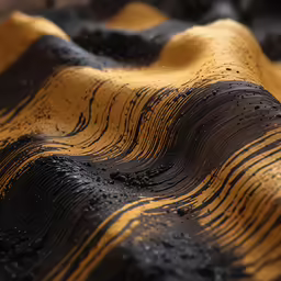 wet sand lines the edge of a beach, with large waves coming in