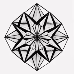 a black and white photo of an intricate design