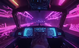 a man is looking at an airplane screen in a plane