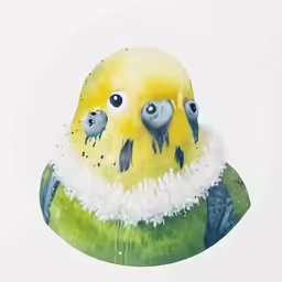 a bird with two smaller birds in its beak