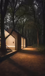 the light in the room creates a surreal shape