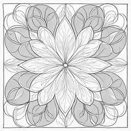 a white background with a pattern that looks like flowers