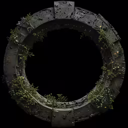 a small round object that has some plants growing out of it
