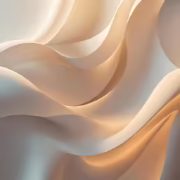 a large white wavy design on a gray background