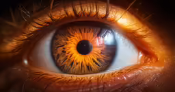 a close up shot of a large orange iris