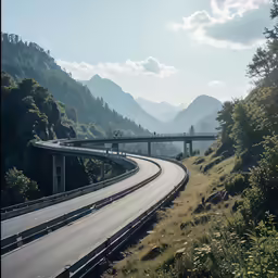 a road that leads to two different bridges