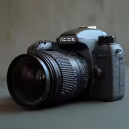 a close up view of the camera with the lens