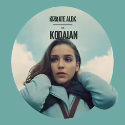 the woman is looking up while posing in a circle