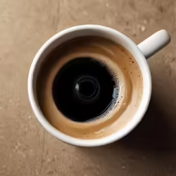 a closeup of a cup of coffee