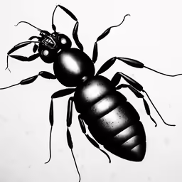 the large bug has four legs