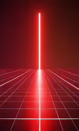 an abstract picture with neon lights in a room