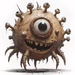 an illustration of a weird looking creature