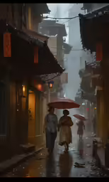 two people walking in the rain holding umbrellas